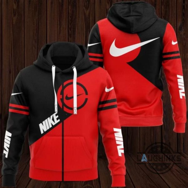 red and black nike hoodie t shirt sweatshirt