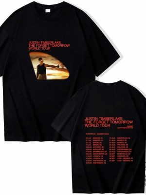 Justin Timberlake The Forget Tomorrow World Tour European Uk 2024 Summer Shirt Justin Timberlake Tour Dates 2024 revetee 6