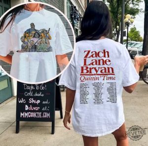 Zach Bryan Music Shirt 2Side Zach Bryan The Quittin Time Tour 2024 Shirt Zach Bryan Someday On My Mind Lyrics revetee 2