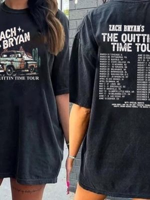 Zach Bryan Hoodie The Quittin Time Tour 2024 Shirt Zach Bryan Song Quotes Mine Zach Bryan Lyrics revetee 2