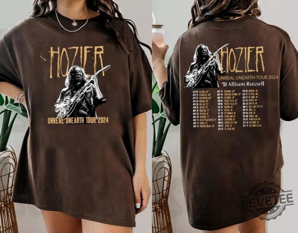 Hozier Unreal Unearth Tour Shirt Hozier Tour 2024 Hozier Unreal Unearth Tour Merch revetee 2