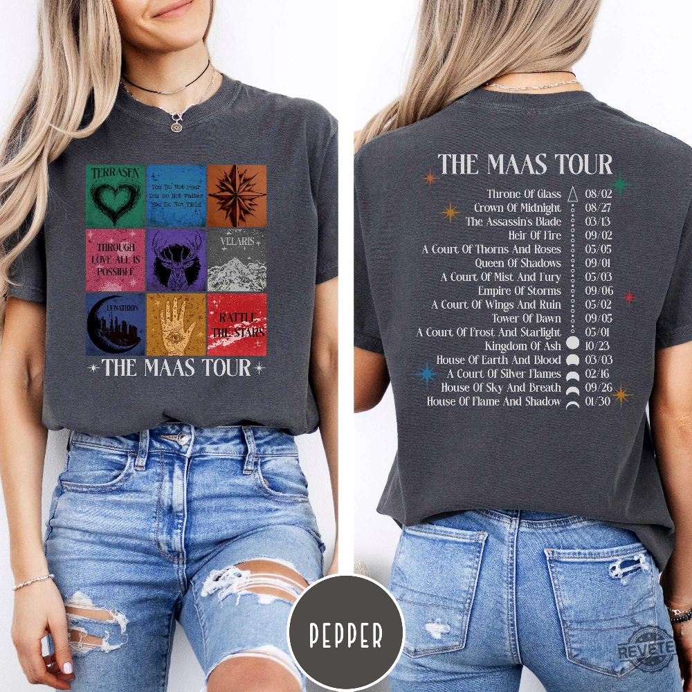 The Maas Tour Shirt Acotar T Shirs Crescent City T Shirt