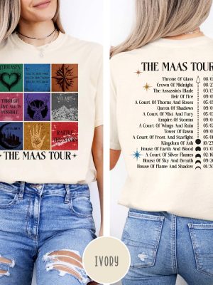 The Maas Tour Shirt Acotar T Shirs Crescent City T Shirt revetee 3