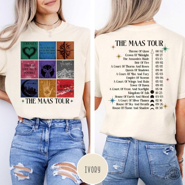 The Maas Tour Shirt Acotar T Shirs Crescent City T Shirt revetee 3