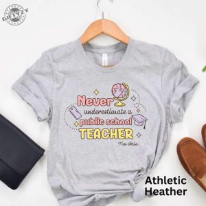 Never Underestimate A Public School Teacher Shirt Harris Walz Sweatshirt Kamala Harris Tshirt Anti Trump Hoodie Election Gift Teacher Gift giftyzy 3