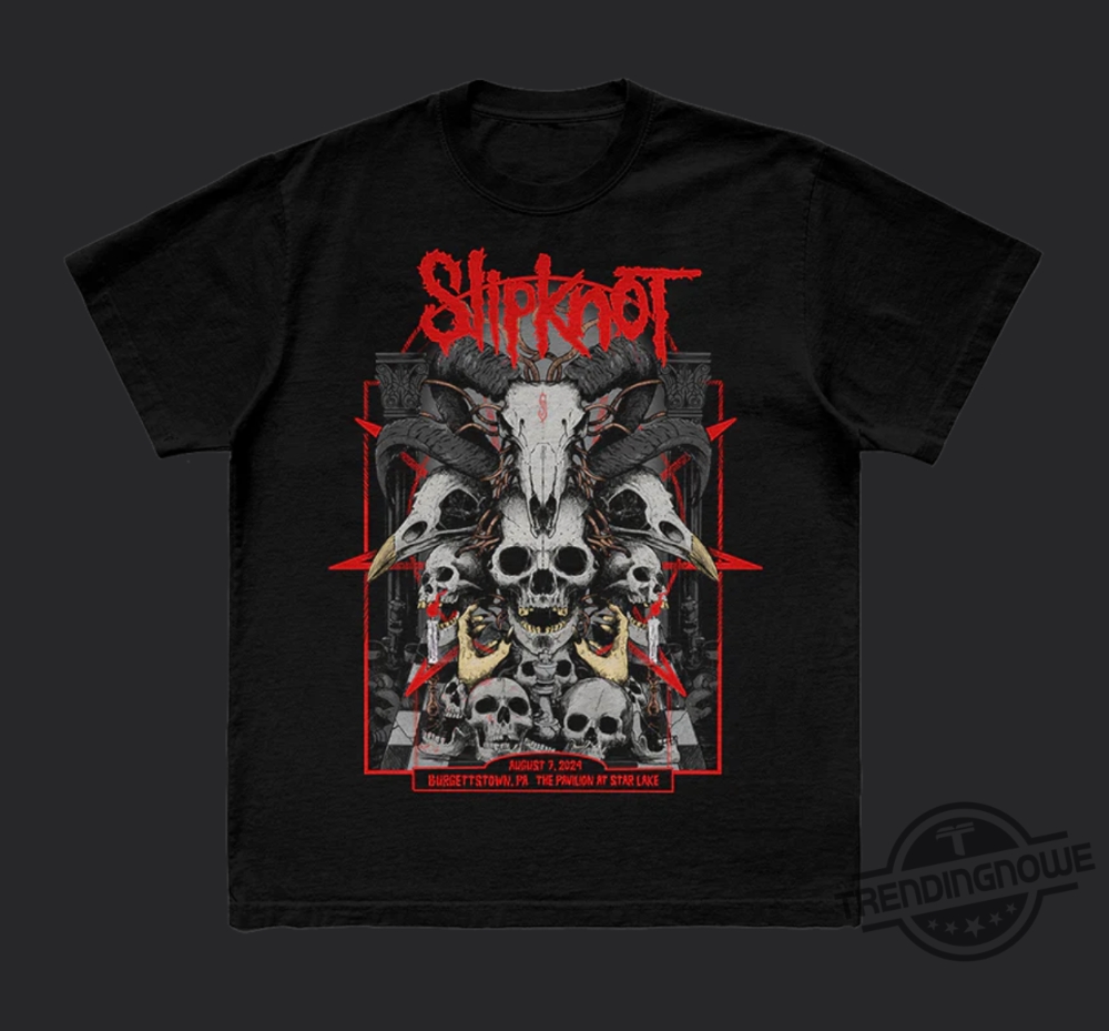 Slipknot 2024 Tour Burgettstown Shirt Slipknot T Shirt Sweatshirt Hoodie Slipknot 25Th Anniversary Shirt