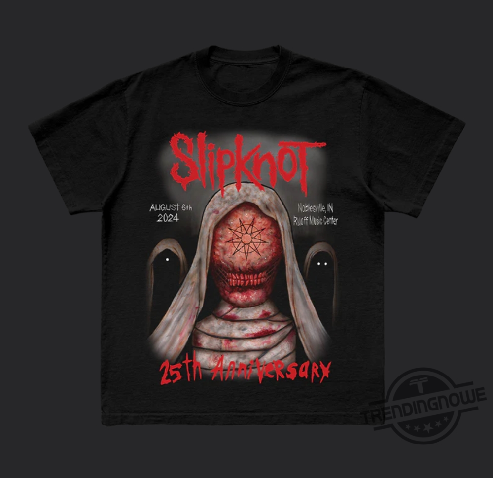 Slipknot 2024 Tour Noblesville Shirt Slipknot T Shirt Sweatshirt Hoodie Slipknot 25Th Anniversary Shirt