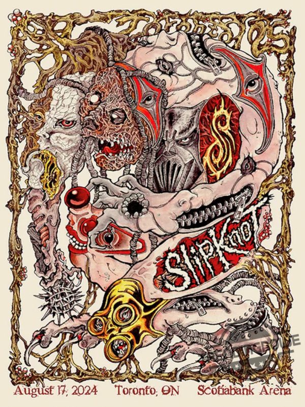 Slipknot 2024 Tour Toronto Poster Slipknot Poster Canvas Slipknot 25Th Anniversary Poster trendingnowe 1