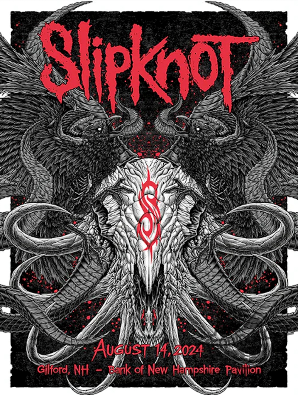 Slipknot 2024 Tour Gilford Poster Slipknot Poster Canvas Slipknot 25Th Anniversary Poster