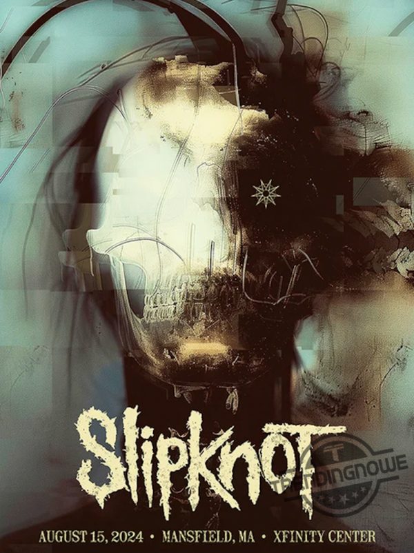 Slipknot 2024 Tour Mansfield Poster Slipknot Poster Canvas Slipknot 25Th Anniversary Poster trendingnowe 1