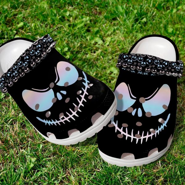 jack skellington nightmare before christmas crocs for halloween gift