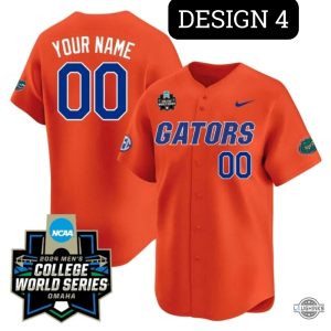 ncaa personalized florida gators baseball jersey shirt 2024 white blue and orange version laughinks 4