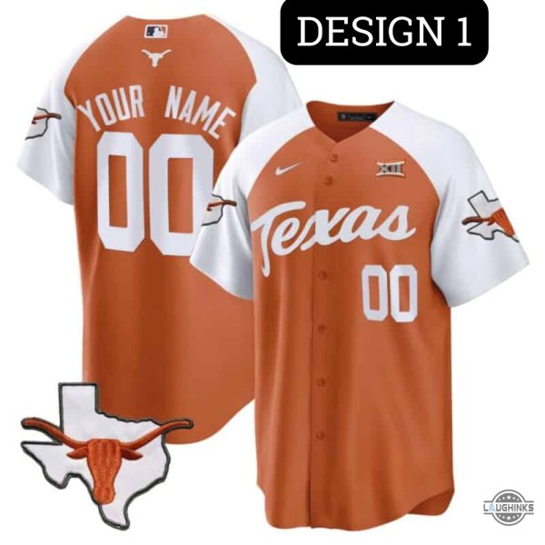 nike custom texas longhorns baseball jersey shirt replica