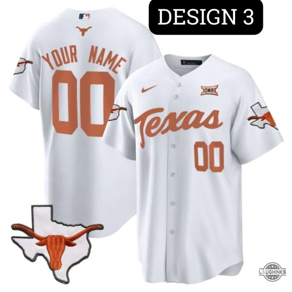 nike custom texas longhorns baseball jersey shirt replica