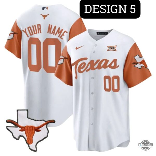 nike custom texas longhorns baseball jersey shirt replica