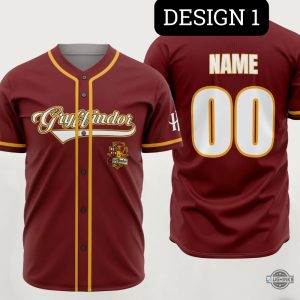 custom name and number harry potter hogwarts houses baseball jersey shirt gift for gryffindor hufflepuff slytherin ravenclaw fans laughinks 1