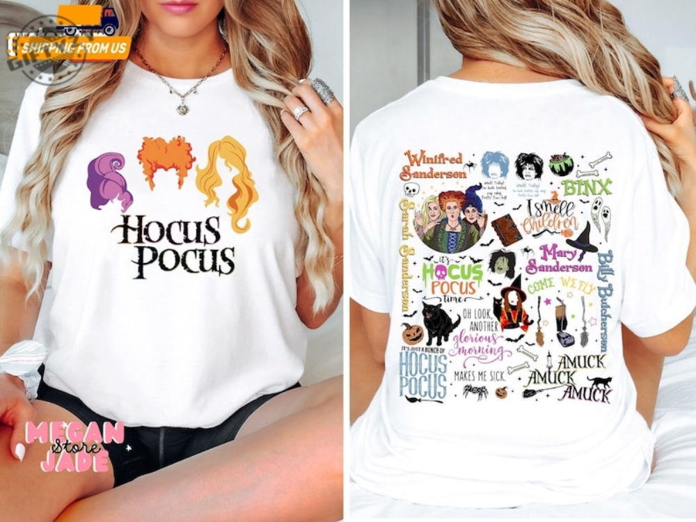 Hocus Pocus Halloween Shirt Disney Halloween Tee Retro Hocus Pocus Sweatshirt Spooky Season Hoodie Halloween Gift 2024