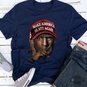 free young thug x donald trump make america slatt again shirt