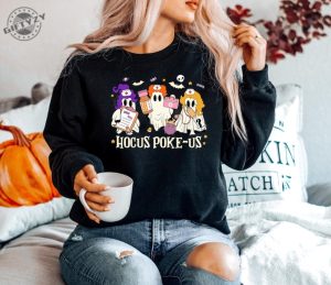 Hocus Pokeus Witch Nurse Halloween Shirt Medical Lab Tech Halloween Sweatshirt Er Crew Tshirt Spooky Health Professional Hoodie Hocus Pokeus Gift giftyzy 3