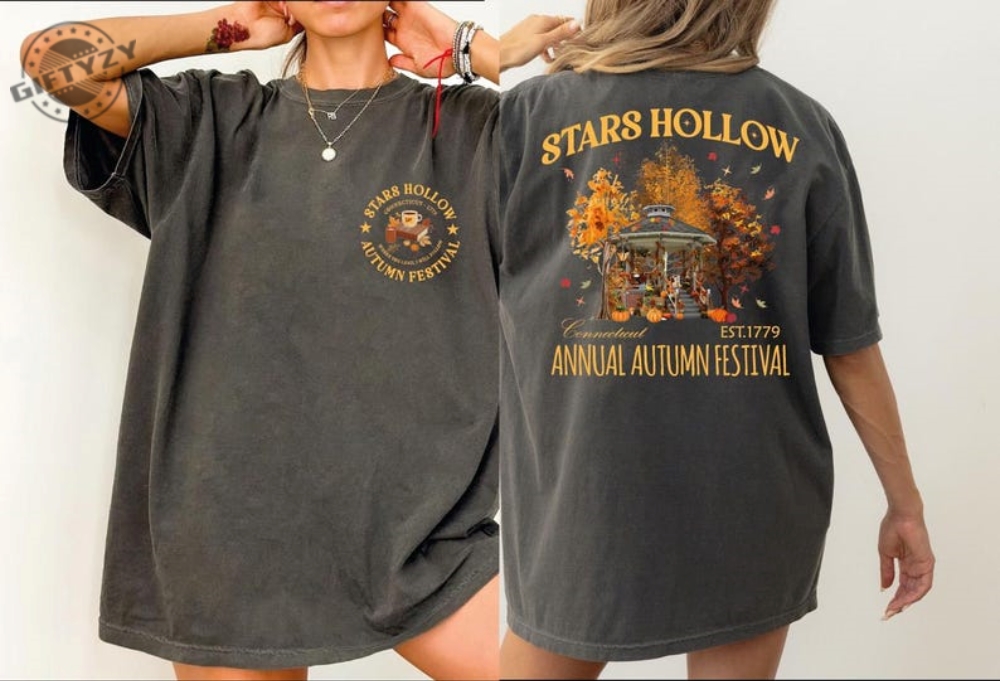 Stars Hollow Fall Shirt Annual Autumn Festival Sweatshirt Vintage Style Stars Hollow Hoodie Lukes Diner Coffee Tee