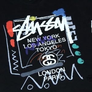 Stussy World Tour Shirt Stussy T Shirt Stussy Worldwide Multicolor Paint Shirt trendingnowe 2