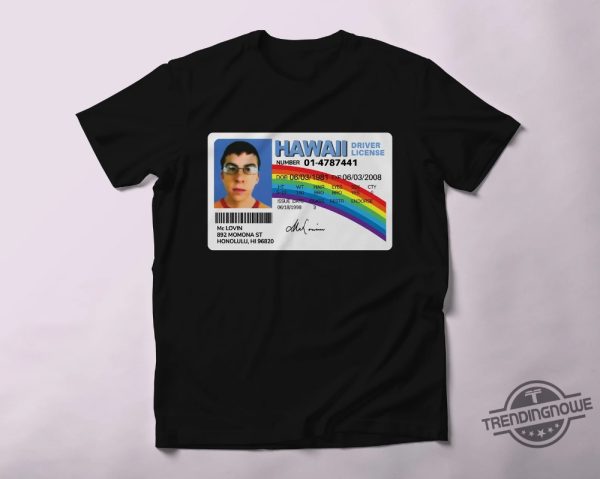 Mclovin Shirt Driver Licence Of Mclovin From Superbad Shirt Funny Comedy Movie Fan Shirt Unisex Humorous T Shirt trendingnowe 1