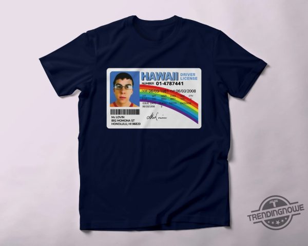 Mclovin Shirt Driver Licence Of Mclovin From Superbad Shirt Funny Comedy Movie Fan Shirt Unisex Humorous T Shirt trendingnowe 2