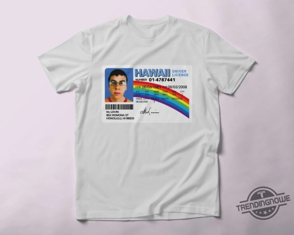 Mclovin Shirt Driver Licence Of Mclovin From Superbad Shirt Funny Comedy Movie Fan Shirt Unisex Humorous T Shirt trendingnowe 3