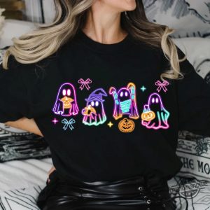 Coquette Halloween Neon Shirt Halloween Ghost Neon T Shirt Halloween Mama Shirt Spooky Season Tee Social Club Sweatshirt trendingnowe 2