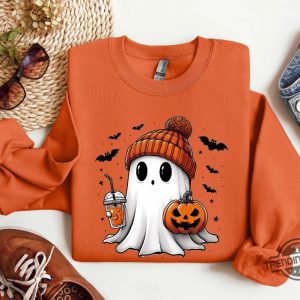 Cute Ghost Sweatshirt Funny Spooky Sweatshirt Womens Ghost Sweatshirt Spooky Season Halloween Party Shirt Fall Ghost Shirt trendingnowe 2