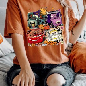 Retro Cars Movie Characters Halloween Shirt Cars Movie Halloween Shirt Disneyland Halloween Tee Pixar Cars Halloween Shirt trendingnowe 3