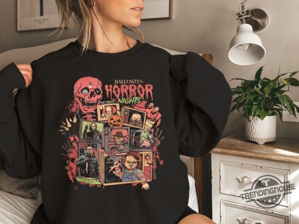 Halloween Horror Nights Universal Studios Sweatshirt Horror Halloween Shirt Scary Movie Tee Ghostface Shirt trendingnowe 1