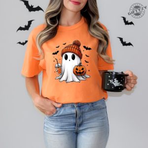 Halloween Ghost Shirt Cute Halloween Sweatshirt Halloween Womens Hoodie Spooky Season Tshirt Trick Or Treat Shirt giftyzy 7