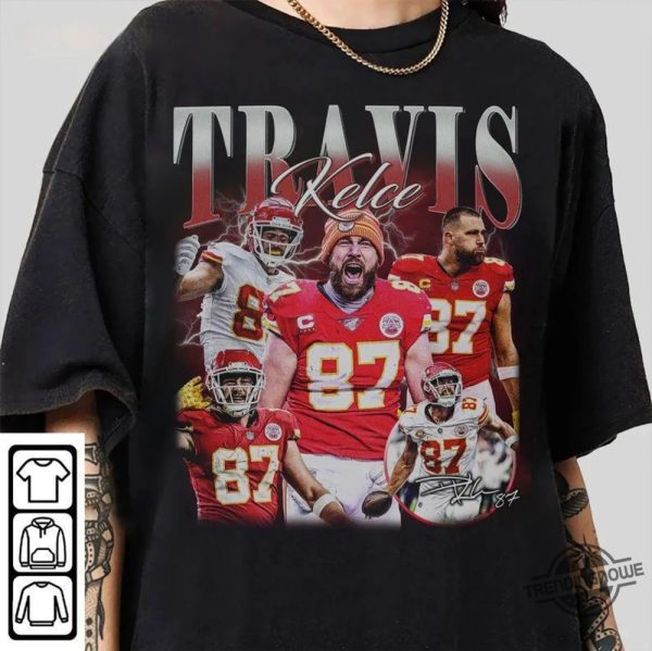 Vintage 90S Graphic Style Travis Kelce Shirt Travis Kelce Shirt Kansas City Football Shirt Vintage Sport Shirt Sweatshirt trendingnowe 1