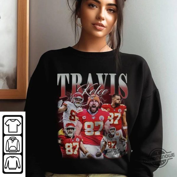 Vintage 90S Graphic Style Travis Kelce Shirt Travis Kelce Shirt Kansas City Football Shirt Vintage Sport Shirt Sweatshirt trendingnowe 2