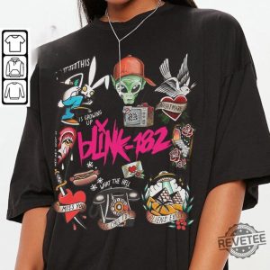 Blink 182 Shirt Blink 182 World Tour 2024 Shirt Blink182 Shirt Funny Blink 182 Shirt revetee 4