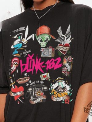 Blink 182 Shirt Blink 182 World Tour 2024 Shirt Blink182 Shirt Funny Blink 182 Shirt revetee 4