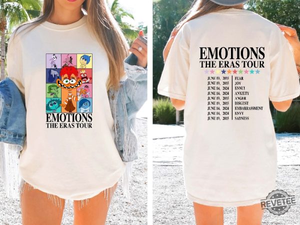 Emotions The Eras Tour Inside Out Shirt Inside Out Halloween Costumes Anger Inside Out revetee 2