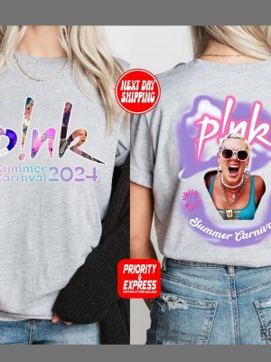 Pink Singer Summer Carnival 2024 Tour Shirt Pink Summer Carnival Setlist P Nk Tour 2024 revetee 2 2