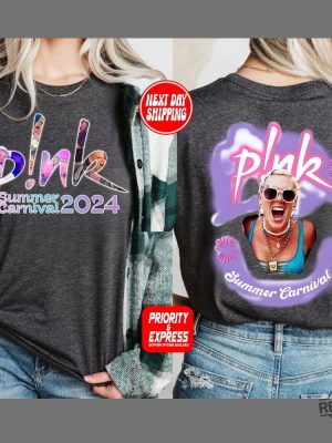 Pink Singer Summer Carnival 2024 Tour Shirt Pink Summer Carnival Setlist P Nk Tour 2024 revetee 4