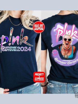 Pink Singer Summer Carnival 2024 Tour Shirt Pink Summer Carnival Setlist P Nk Tour 2024 revetee 6