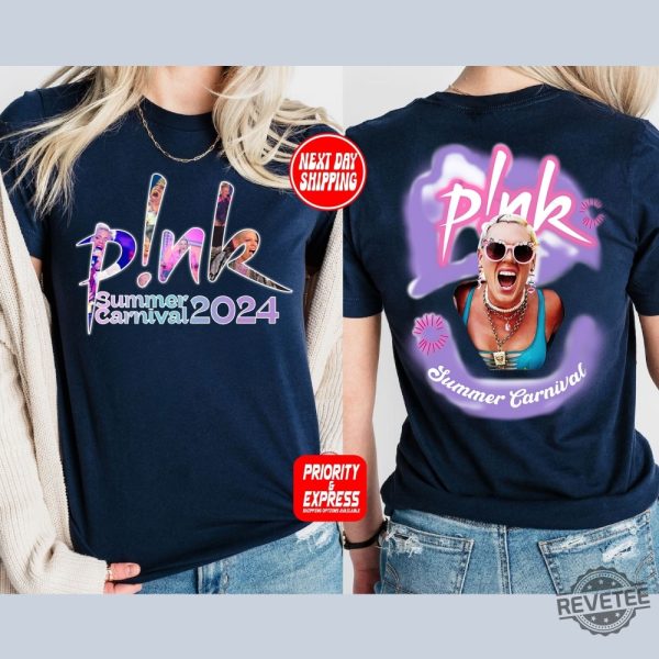 Pink Singer Summer Carnival 2024 Tour Shirt Pink Summer Carnival Setlist P Nk Tour 2024 revetee 6