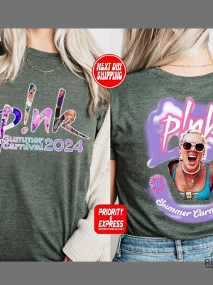 Pink Singer Summer Carnival 2024 Tour Shirt Pink Summer Carnival Setlist P Nk Tour 2024 revetee 7