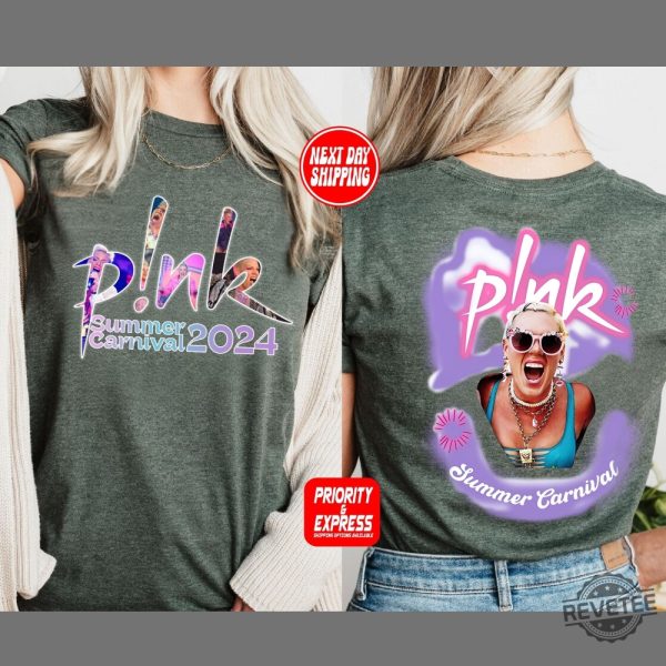 Pink Singer Summer Carnival 2024 Tour Shirt Pink Summer Carnival Setlist P Nk Tour 2024 revetee 7