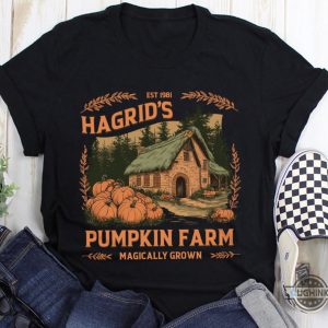 hagrids pumpkin farm magically grown shirt harry potter est 1981 halloween tee