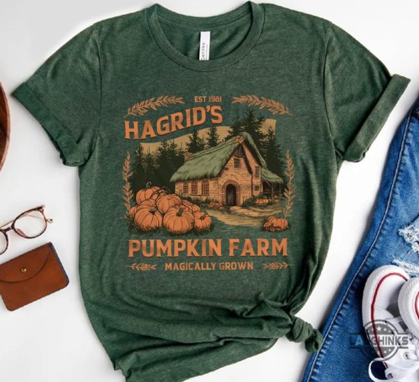 hagrids pumpkin farm magically grown shirt harry potter est 1981 halloween tee