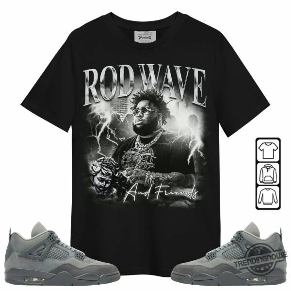 Retro Wet Cement 4S Shirt Rod Wave Rap Unisex Shirt Hoodie Sweatshirt trendingnowe 1