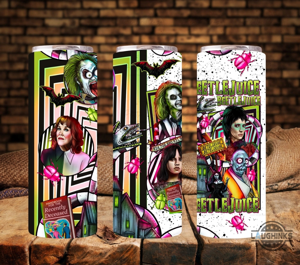 Beetlejuice Skinny Tumbler 20Oz 30Oz Halloween Horror Cup Gift