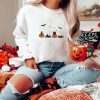 Embroidered Black Cat Sweatshirt Funny Halloween Sweatshirt Pumpkin Shirt Spooky Season Fall Sweatshirt For Women trendingnowe 1