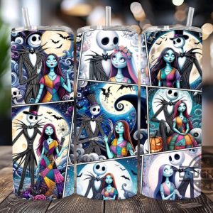 the nightmare before christmas skinny tumbler 20oz 30oz